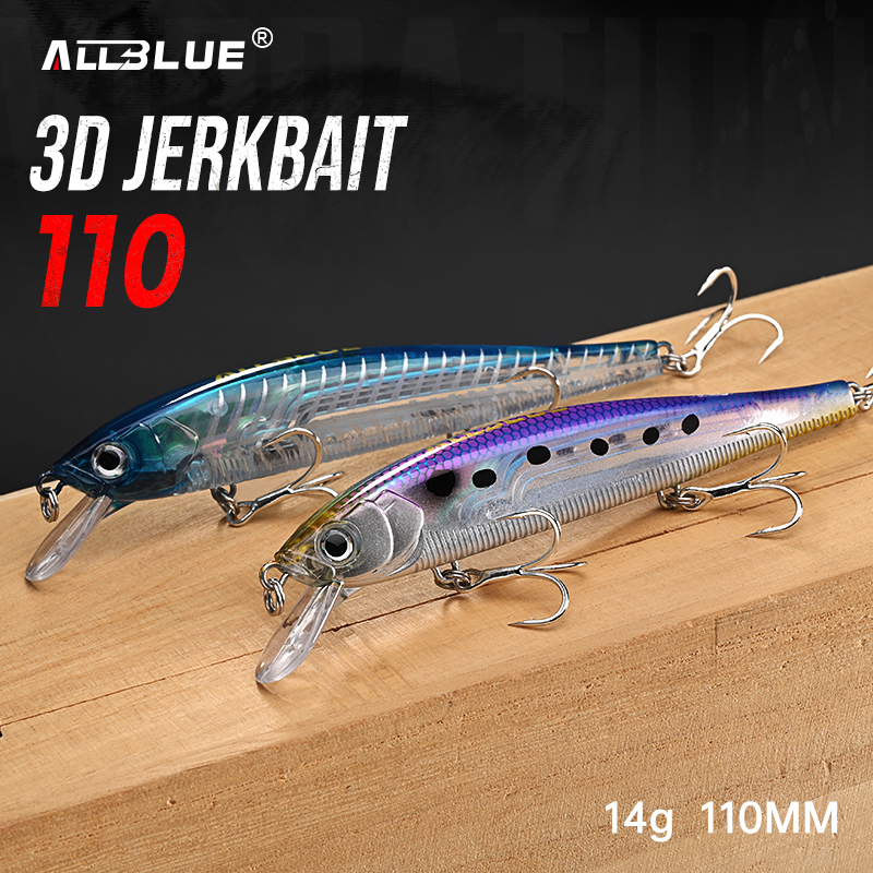 Fishing Lure Jerkbait - ALLBLUE Leurre de pêche Jerkbait Wobbler