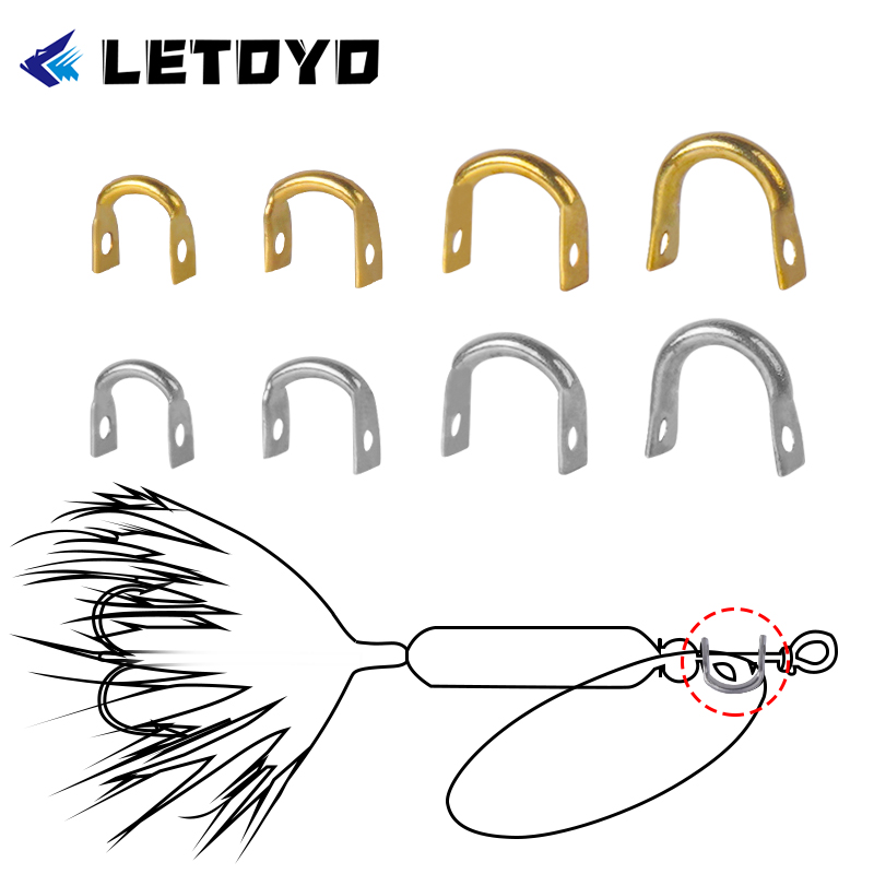 Fishing Lure Spoon - LETOYO 100 pièces chapeuses pliées en