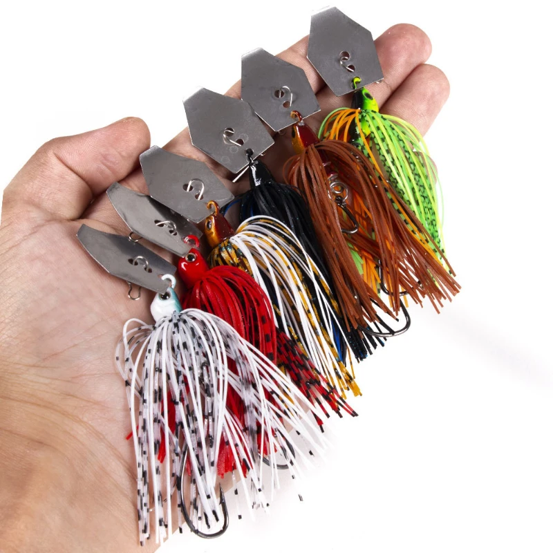 Fishing Lure Buzzbait - 6 pièces/ensemble Chatterbait Kit de leurres