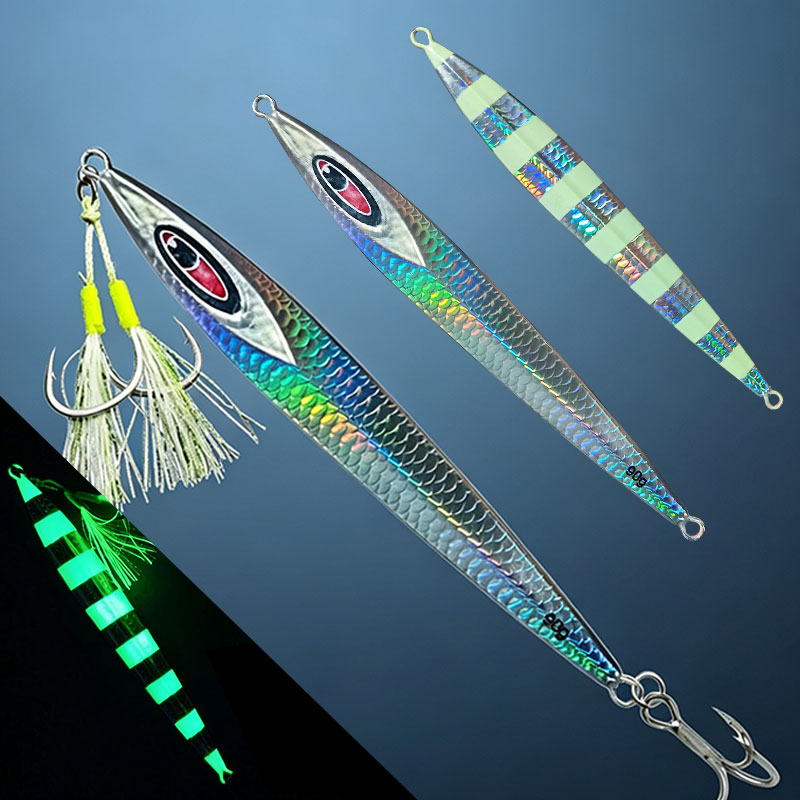 Fishing Lure Blade Bait - Jig vertical à lame longue pour