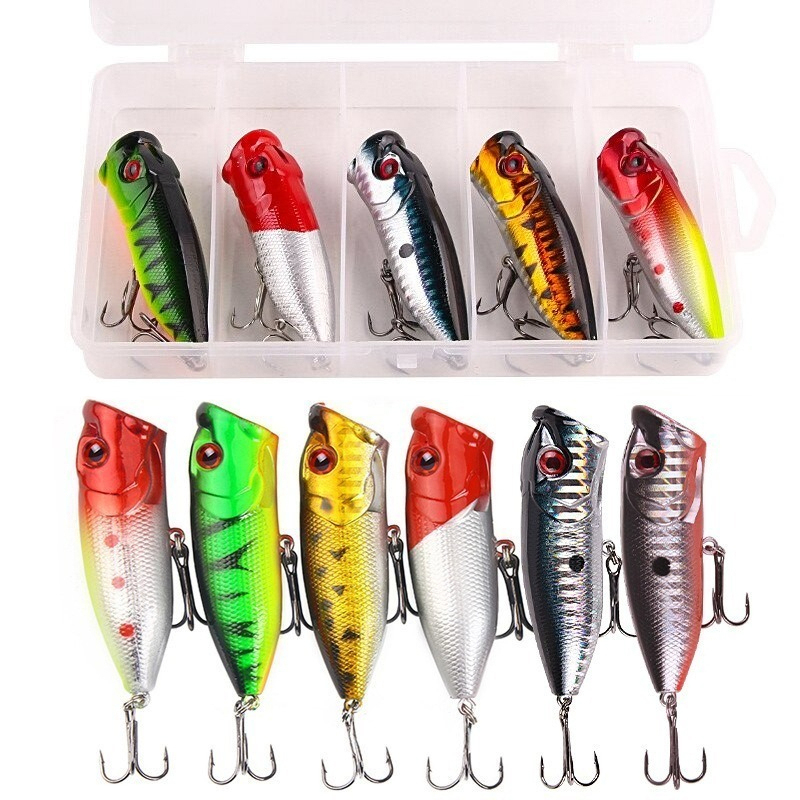Fishing Lure Topwater - 6 pièces 6 couleurs (sac opp)/5