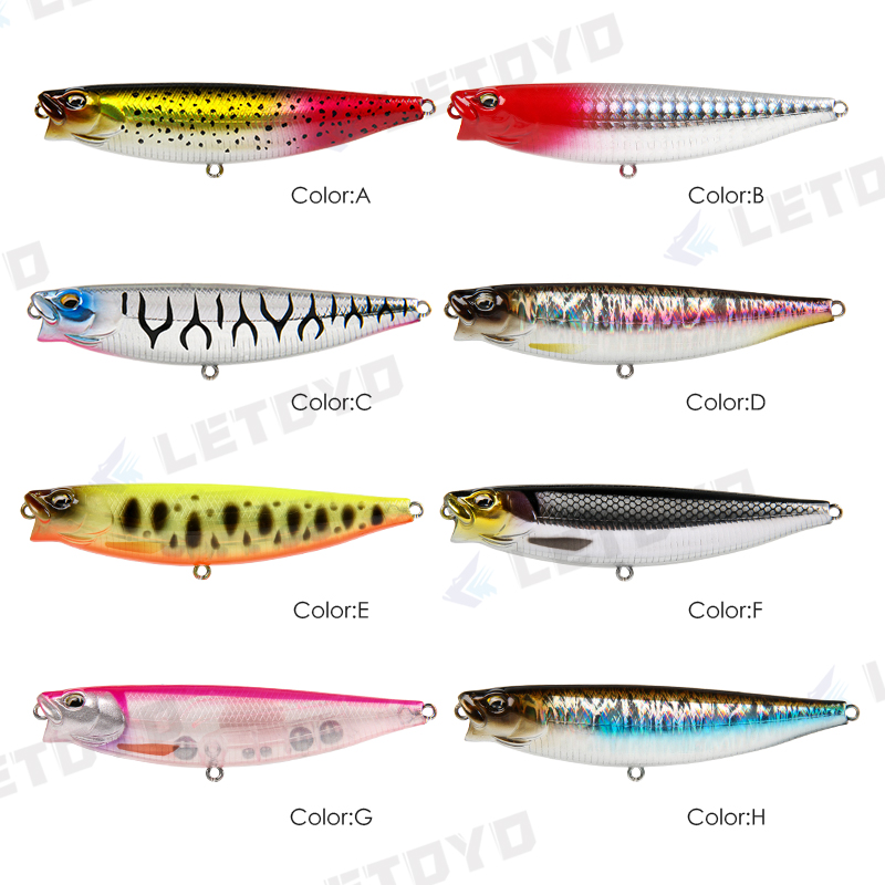 LETOYO 65mm 5g/90mm 10g Surfac - Fishing Lure Topwater avis et prix