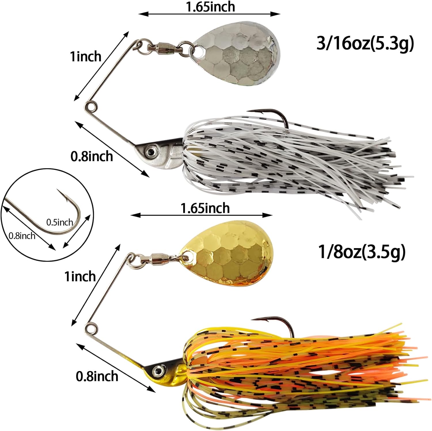 Eupheng Spinner appât cuillère - Fishing Lure Buzzbait avis et prix