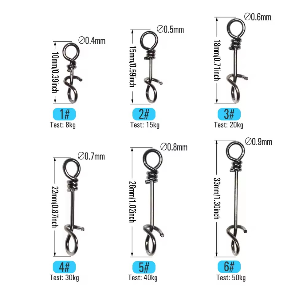50 pièces de clips à ressort d - Fishing Lure Accessories avis et prix