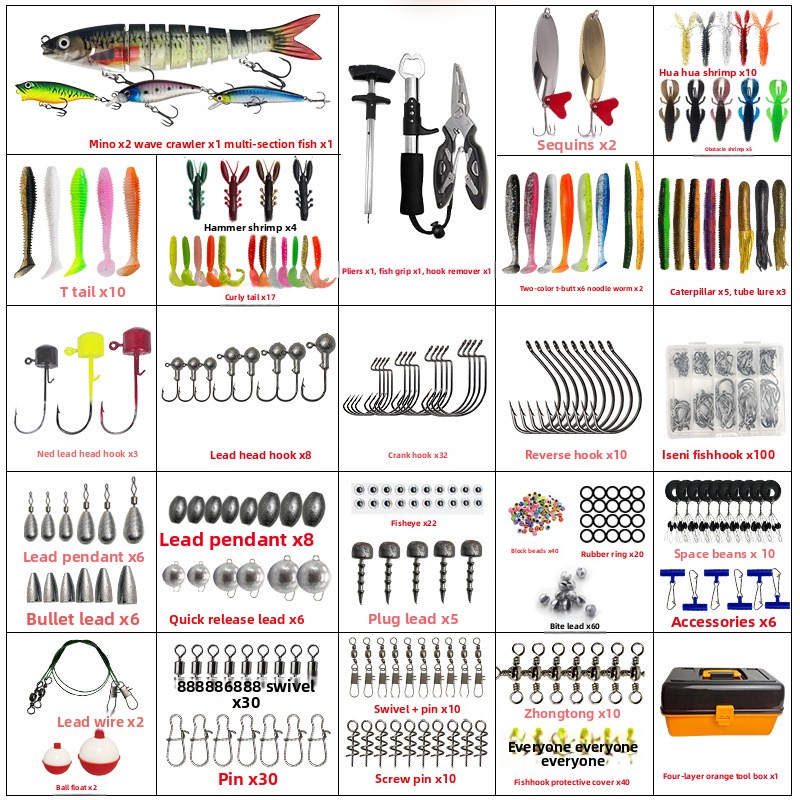 Grand ensemble de 547 leurres  - Fishing Lure Box avis et prix