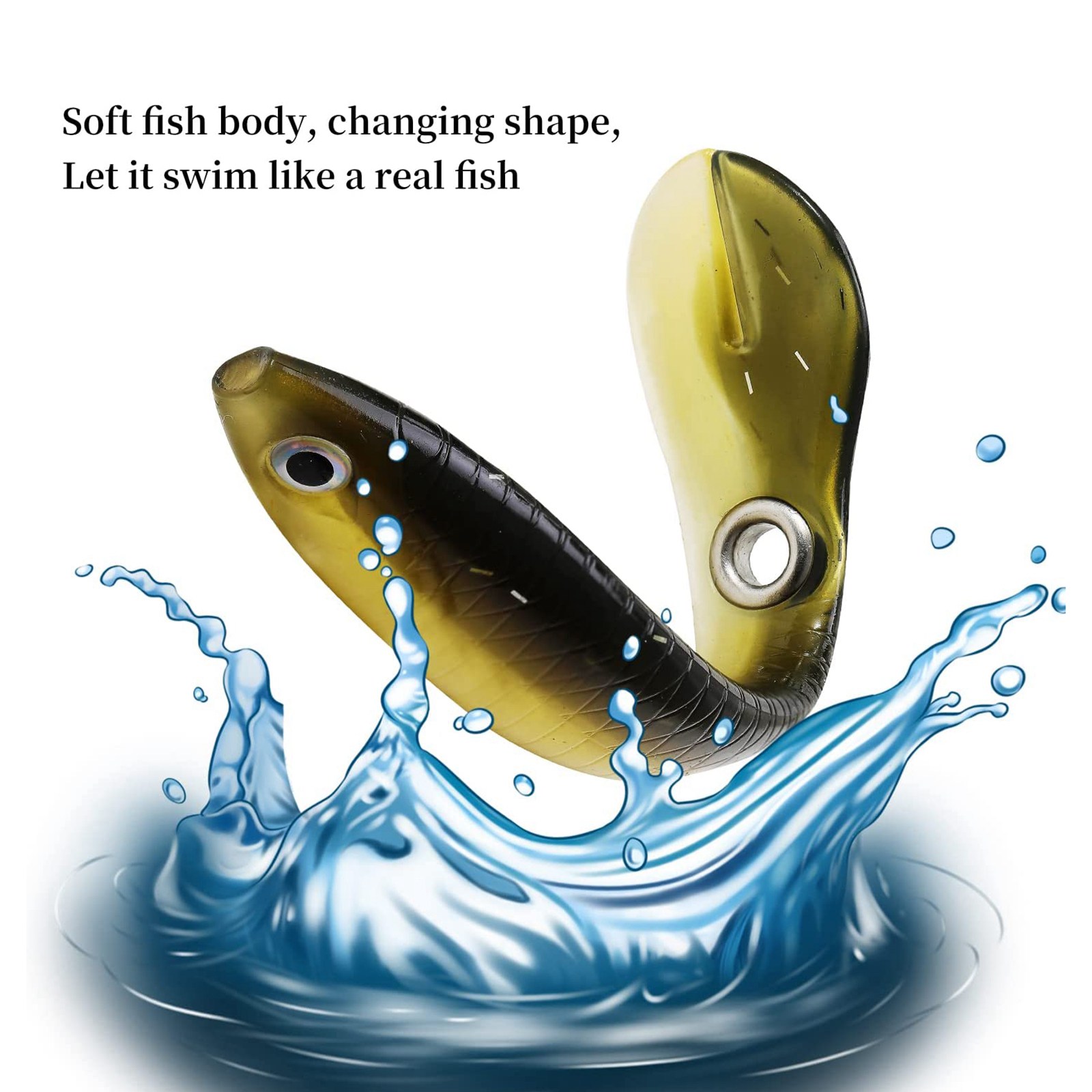 10 pièces leurre de pêche soup - Fishing Lure Soft Plastic avis et prix