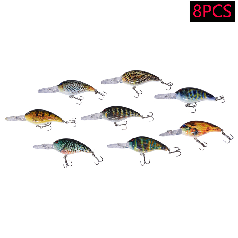Lot de 8 leurres de pêche arti - Fishing Lure Jerkbait avis et prix