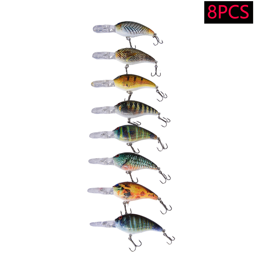 Lot de 8 leurres de pêche arti - Fishing Lure Jerkbait avis et prix