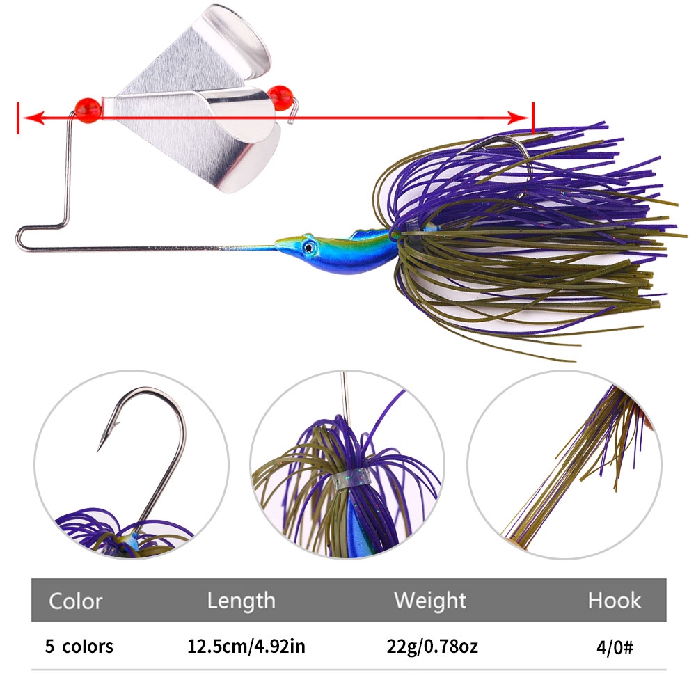 Leurre de pêche Buzzbait 22g a - Fishing Lure Blade Bait avis et prix