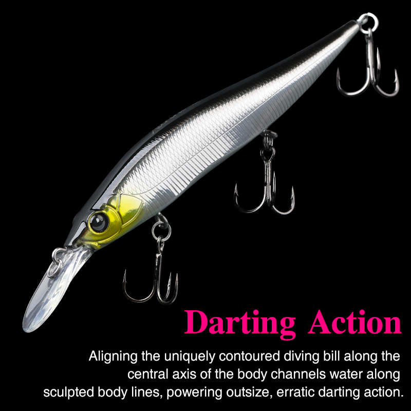 TSURINOYA suspendu vairon Jerk - Fishing Lure Jerkbait avis et prix
