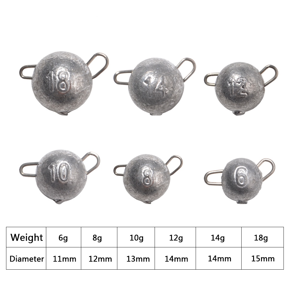 FTK 5 pièces tête de gabarit d - Fishing Lure Jig avis et prix