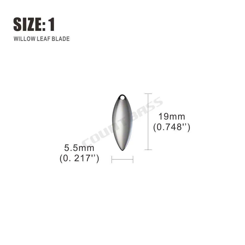 Countbass 50pcs taille 1-6 lam - Fishing Lure Blade Bait avis et prix