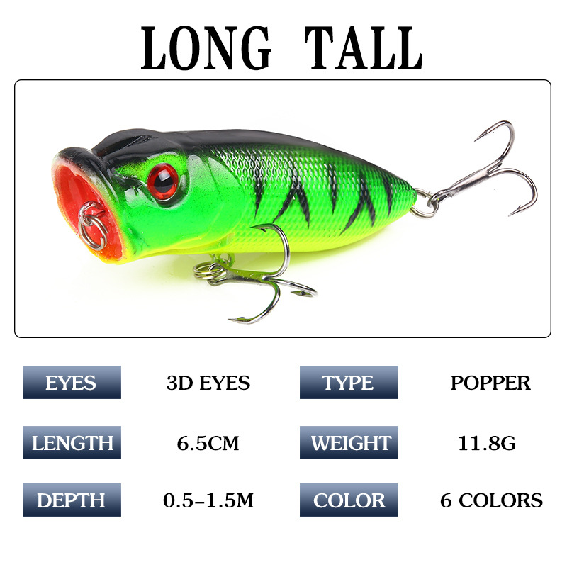 6 pièces 6 couleurs (sac opp)/ - Fishing Lure Topwater avis et prix