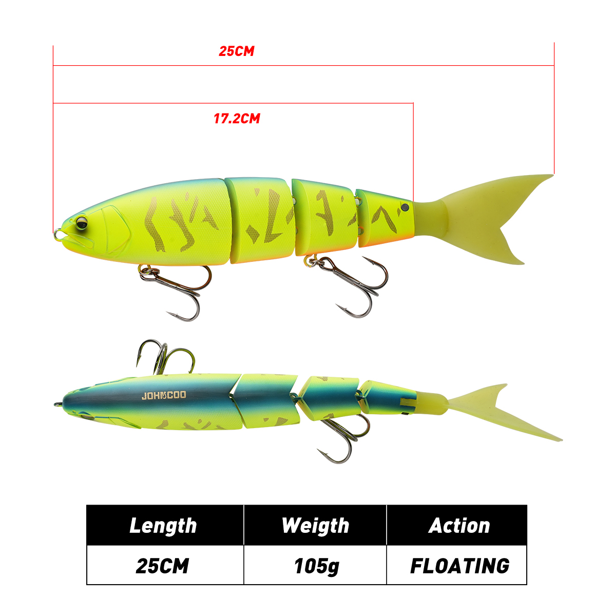 Johncoo leurre de pêche articu - Fishing Lure Popper avis et prix